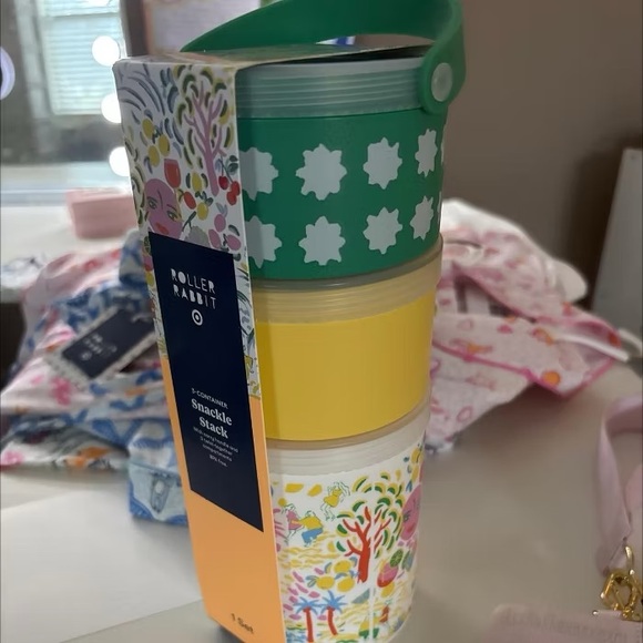 Vacation Stackable Snacklebox Yellow/Green - Roller Rabbit x Target - Picture 5 of 5